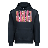 Navy v.d cow and lotus brushstrock Urban Hoodie - AdoDesignShop