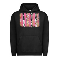 Pigment Black v.d cow and lotus brushstrock Urban Hoodie - AdoDesignShop