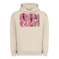 Pigment French Oak v.d cow and lotus brushstrock Urban Hoodie - AdoDesignShop