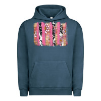 Pigment Midnight Navy v.d cow and lotus brushstrock Urban Hoodie - AdoDesignShop