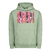 Pigment Oil Green v.d cow and lotus brushstrock Urban Hoodie - AdoDesignShop