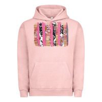Pigment Salmon v.d cow and lotus brushstrock Urban Hoodie - AdoDesignShop