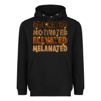 Black melanin educated motivated elevated melanated Heavyweight Hoodie - texasbilliewilder
