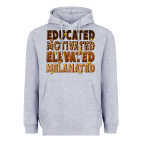 Melanin Educated Motivated Elevated Melanated Heavyweight Hoodie | Teevron