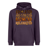 Plum melanin educated motivated elevated melanated Heavyweight Hoodie - texasbilliewilder