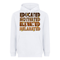 White melanin educated motivated elevated melanated Heavyweight Hoodie - texasbilliewilder