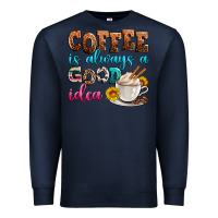 Navy coffee is always good idea Premium Sweatshirt - Zillion Design Studio
