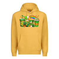 Mustard st patricks coffee Premium Hoodie - Jasminsmagicworld