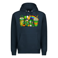 Navy st patricks coffee Premium Hoodie - Jasminsmagicworld