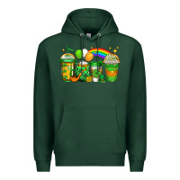 Sports Green st patricks coffee Premium Hoodie - Jasminsmagicworld