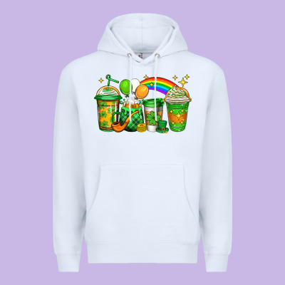 St Patricks Coffee Premium Hoodie Designed By Jasminsmagicworld