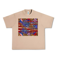 Burro American flag and star leopard Urban Heavy Tee - Artiststas