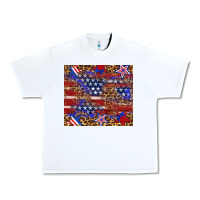 White American flag and star leopard Urban Heavy Tee - Artiststas