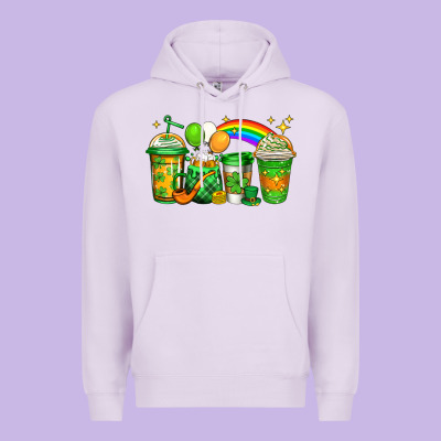 St Patricks Coffee Premium Hoodie Designed By Jasminsmagicworld