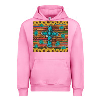 Fuchsia Pink western gemstone cross sunflowers leopard serape glitter wooden tumble Urban Hoodie - Artiststas
