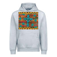 Heather Grey western gemstone cross sunflowers leopard serape glitter wooden tumble Urban Hoodie - Artiststas