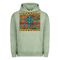 Pigment Oil Green western gemstone cross sunflowers leopard serape glitter wooden tumble Urban Hoodie - Artiststas