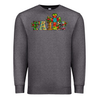 Charcoal Heather christmas cross faith Premium Sweatshirt - RanaPortraitStore