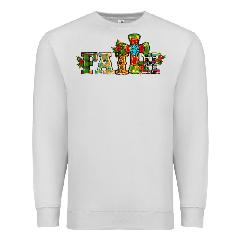 Christmas Cross Faith Premium Sweatshirt by RanaPortraitStore | Teevron