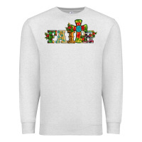 Oatmeal Heather christmas cross faith Premium Sweatshirt - RanaPortraitStore