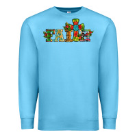 Ocean Blue christmas cross faith Premium Sweatshirt - RanaPortraitStore