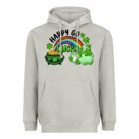 Moon Dust Happy Go Lucky Rainbow Shamrocks And Pot Of Gold Heavyweight Hoodie - RanaPortraitStore