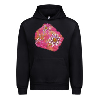 Black v.d  lavender and lotus patches Urban Hoodie - AdoDesignShop