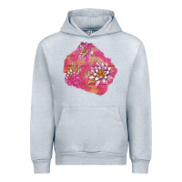 Heather Grey v.d  lavender and lotus patches Urban Hoodie - AdoDesignShop