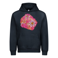 Navy v.d  lavender and lotus patches Urban Hoodie - AdoDesignShop