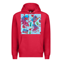Cardinal summer and octopus seamless pattern Premium Hoodie - BundleAndBundleShop