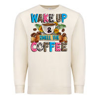 Sandshell wake up and smell the coffee Premium Sweatshirt - Zillion Design Studio