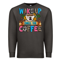 Smoke wake up and smell the coffee Premium Sweatshirt - Zillion Design Studio