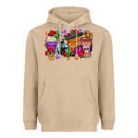 Mushroom day of the dead coffee cups Heavyweight Hoodie - Zillion Design Studio