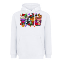 White day of the dead coffee cups Heavyweight Hoodie - Zillion Design Studio