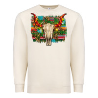 Sandshell western christmas bull skull Premium Sweatshirt - RanaPortraitStore