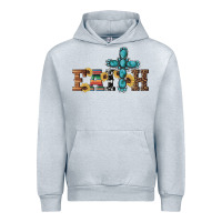 Heather Grey western gemstone cross faith Urban Hoodie - Artiststas