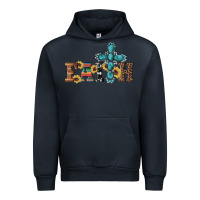 Navy western gemstone cross faith Urban Hoodie - Artiststas