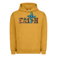 Pigment Peanut Butter western gemstone cross faith Urban Hoodie - Artiststas
