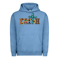 Pigment Pebble Blue western gemstone cross faith Urban Hoodie - Artiststas