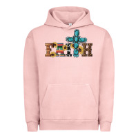 Pigment Salmon western gemstone cross faith Urban Hoodie - Artiststas