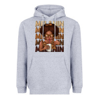 Heather Grey melanin kid Heavyweight Hoodie - texasbilliewilder