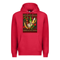 Cardinal beer bottles with mistletoe Premium Hoodie - AdoDesignShop