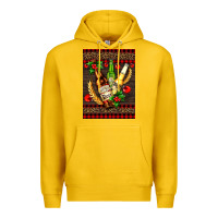 Lemon beer bottles with mistletoe Premium Hoodie - AdoDesignShop