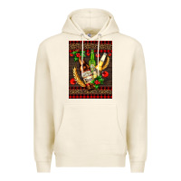 Beer Bottles With Mistletoe Premium Hoodie | Teevron