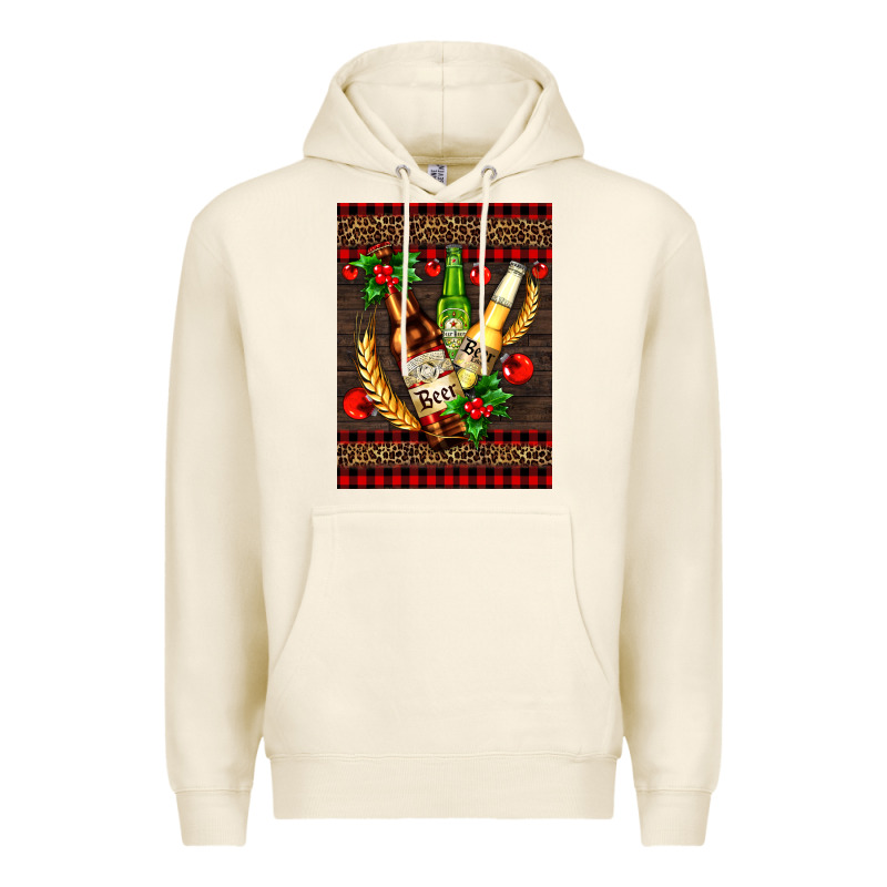 Beer Bottles With Mistletoe Premium Hoodie by AdoDesignShop | Teevron