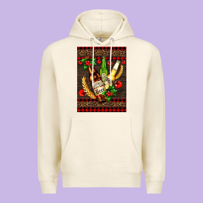 Beer Bottles With Mistletoe Premium Hoodie Designed By Adodesignshop