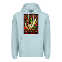 Blue Mist beer bottles with mistletoe Premium Hoodie - AdoDesignShop