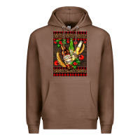 Chestnut beer bottles with mistletoe Premium Hoodie - AdoDesignShop