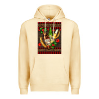 Pina Colada beer bottles with mistletoe Premium Hoodie - AdoDesignShop