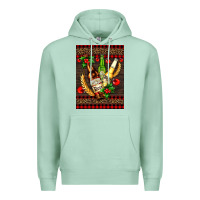 Seafoam beer bottles with mistletoe Premium Hoodie - AdoDesignShop